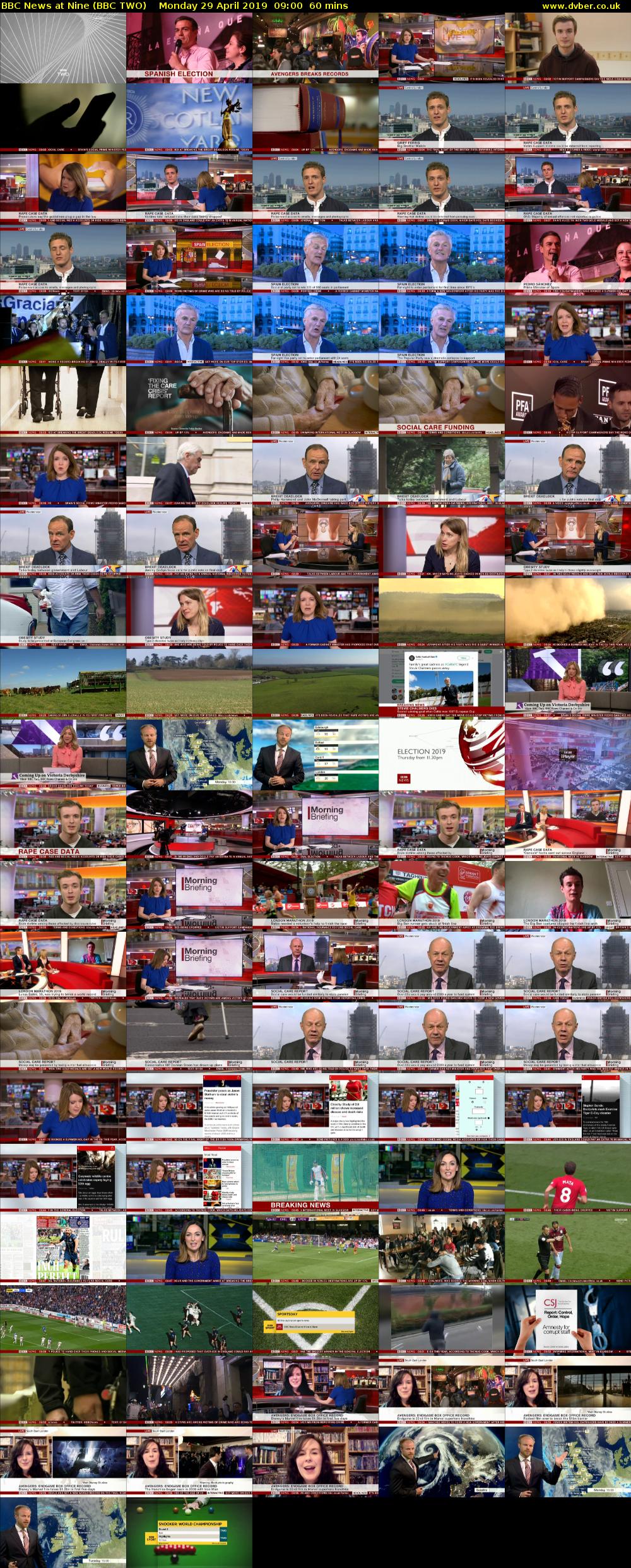 BBC News at Nine (BBC TWO) Monday 29 April 2019 09:00 - 10:00