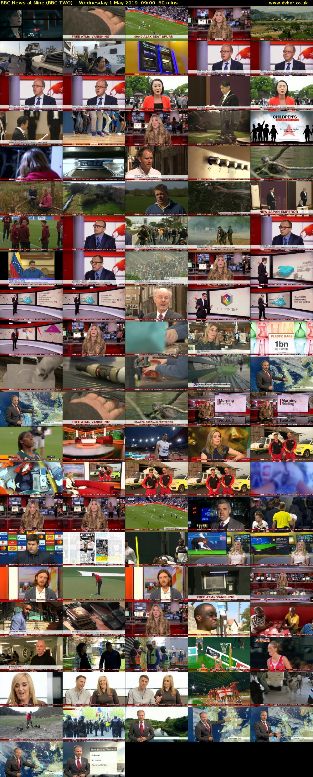 BBC News at Nine (BBC TWO) Wednesday 1 May 2019 09:00 - 10:00