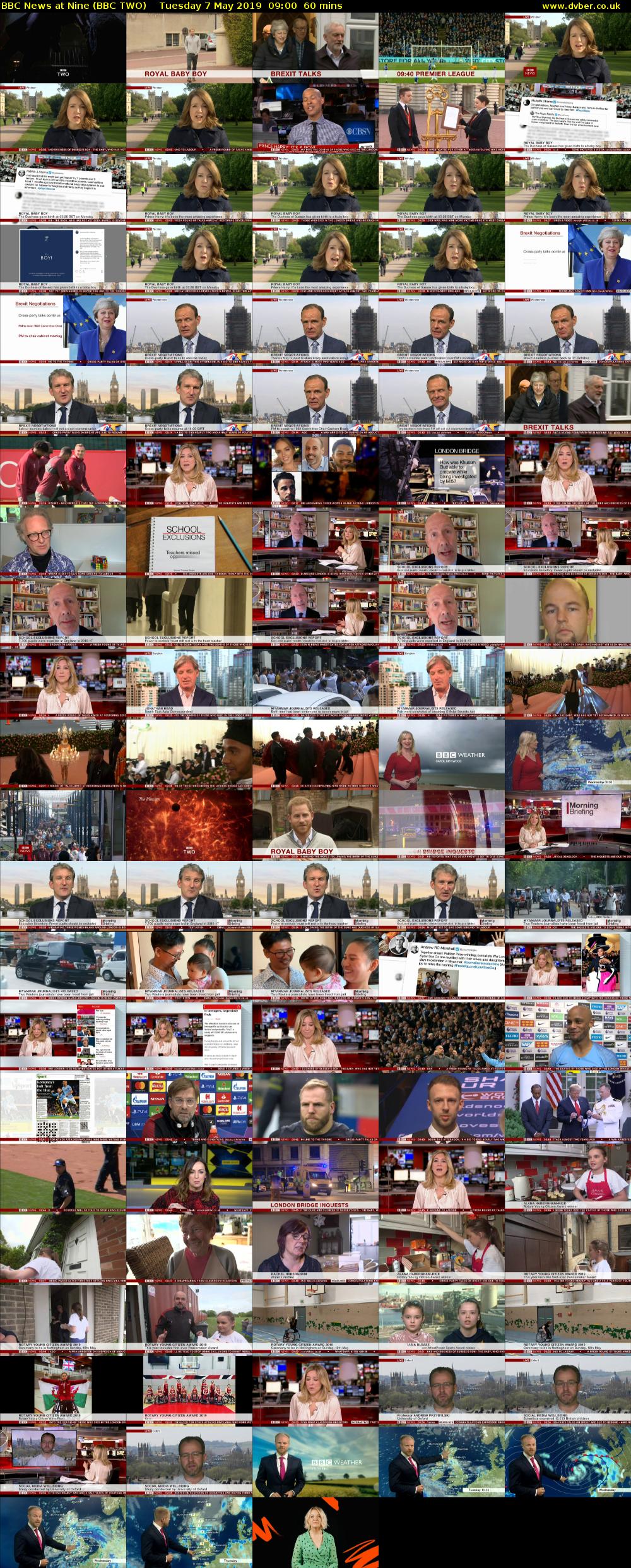 BBC News at Nine (BBC TWO) Tuesday 7 May 2019 09:00 - 10:00