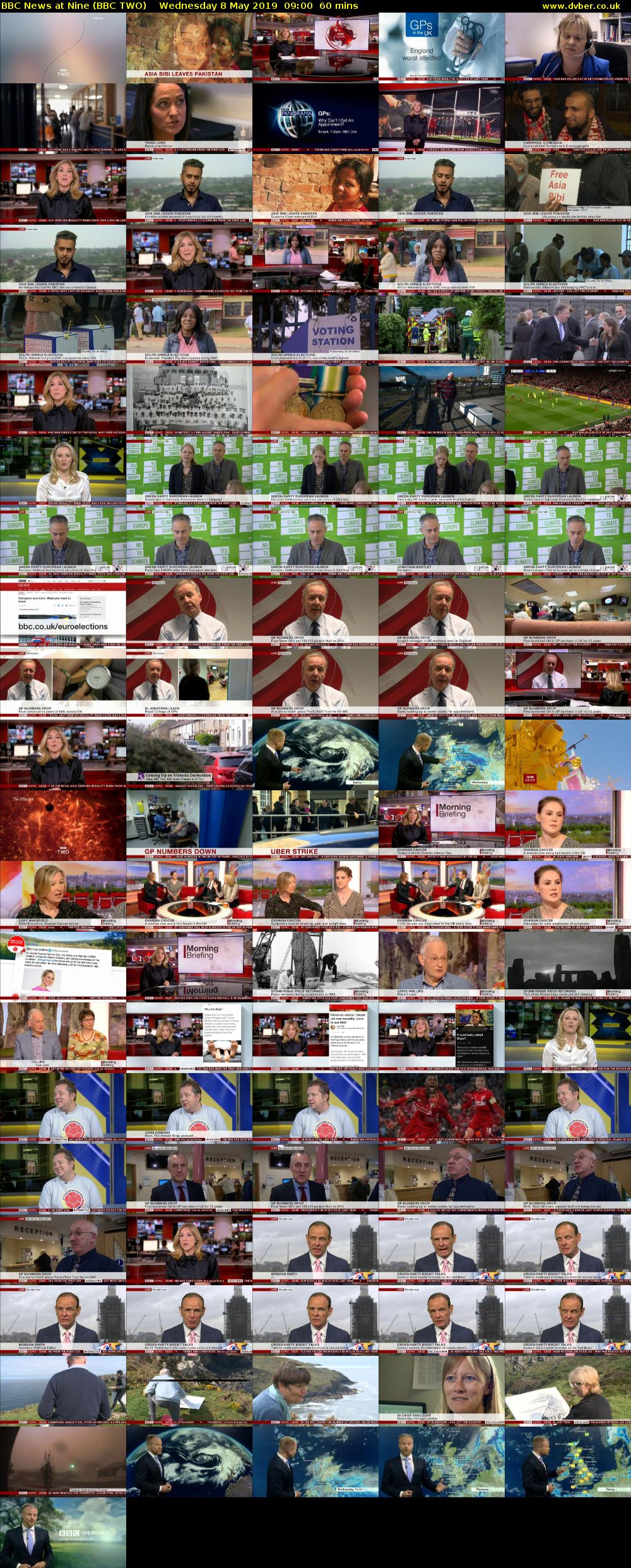 BBC News at Nine (BBC TWO) Wednesday 8 May 2019 09:00 - 10:00