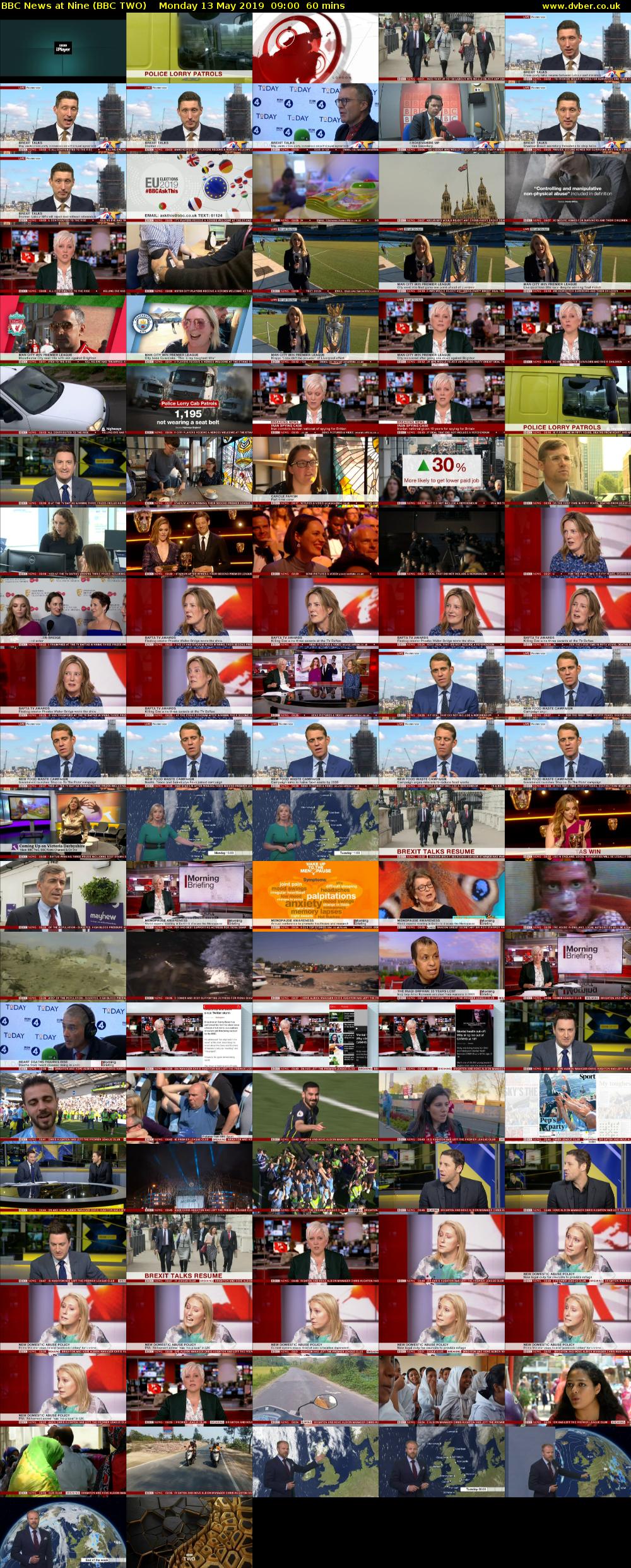 BBC News at Nine (BBC TWO) Monday 13 May 2019 09:00 - 10:00