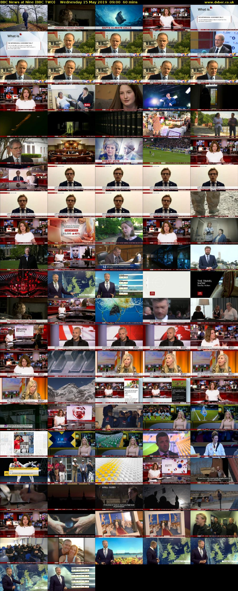 BBC News at Nine (BBC TWO) Wednesday 15 May 2019 09:00 - 10:00