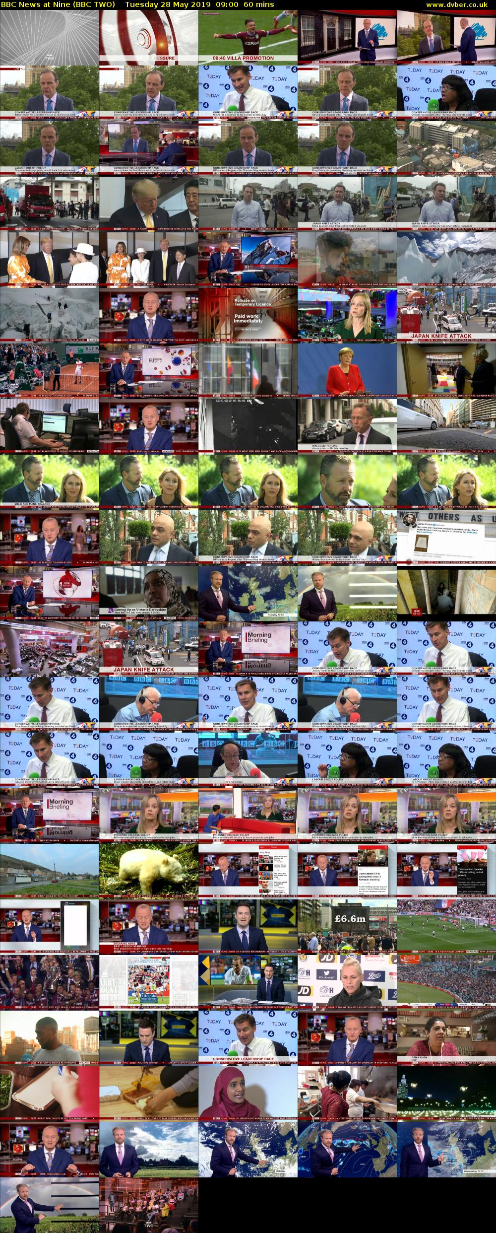 BBC News at Nine (BBC TWO) Tuesday 28 May 2019 09:00 - 10:00