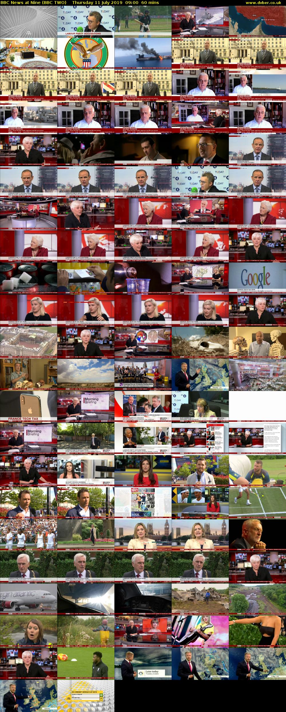 BBC News at Nine (BBC TWO) Thursday 11 July 2019 09:00 - 10:00
