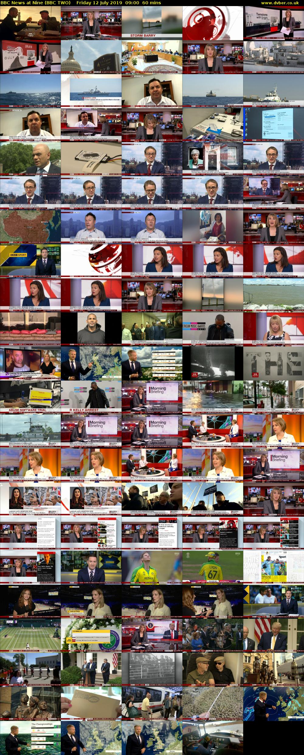 BBC News at Nine (BBC TWO) Friday 12 July 2019 09:00 - 10:00