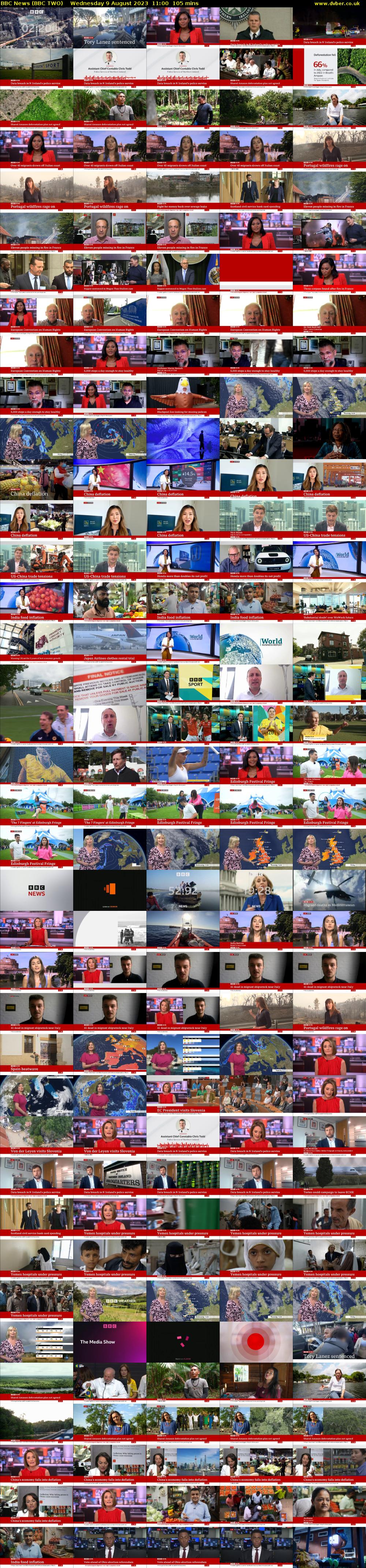 BBC News (BBC TWO) Wednesday 9 August 2023 11:00 - 12:45
