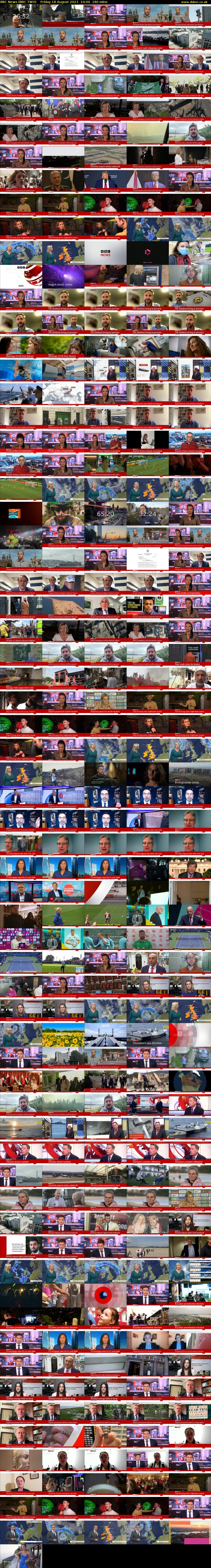 BBC News (BBC TWO) Friday 18 August 2023 10:00 - 13:00