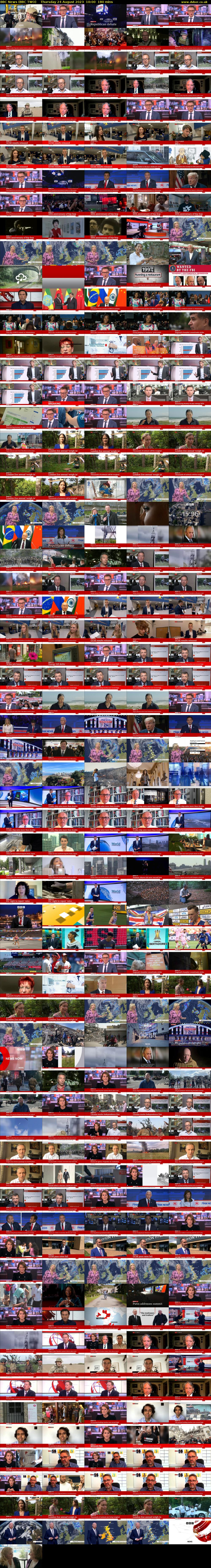 BBC News (BBC TWO) Thursday 24 August 2023 10:00 - 13:00