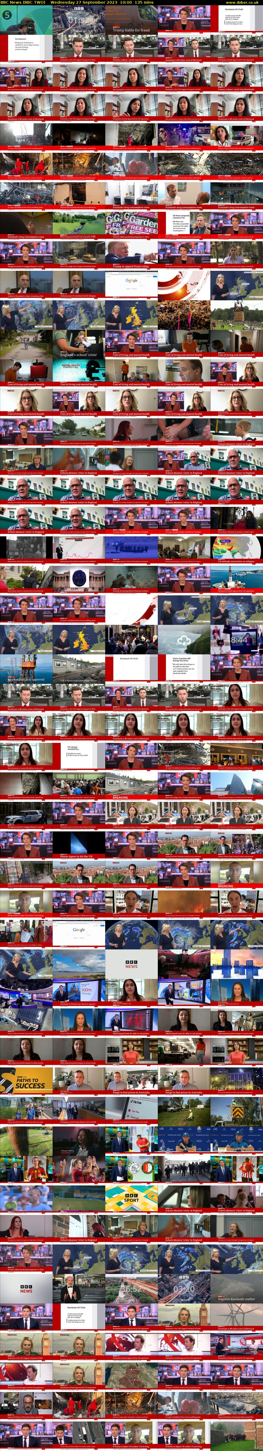 BBC News (BBC TWO) Wednesday 27 September 2023 10:00 - 12:15