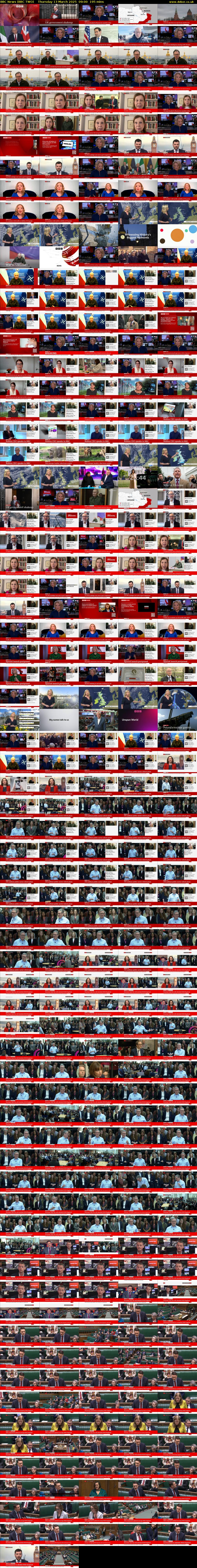BBC News (BBC TWO) Thursday 13 March 2025 09:00 - 12:15