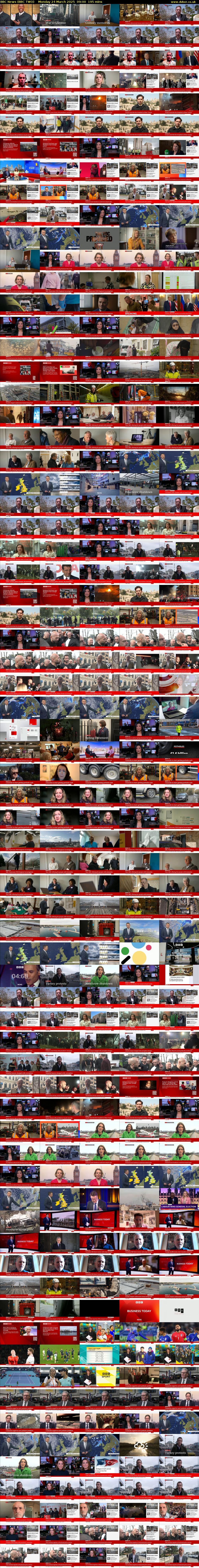 BBC News (BBC TWO) Monday 24 March 2025 09:00 - 12:15