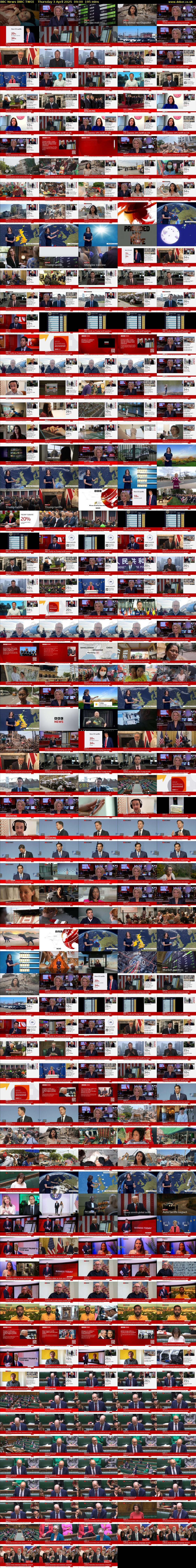BBC News (BBC TWO) Thursday 3 April 2025 09:00 - 12:15