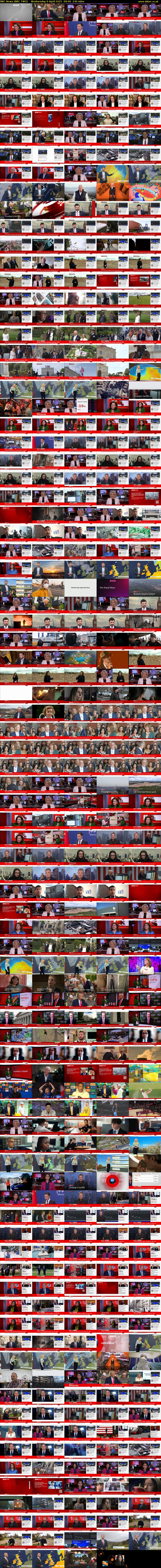 BBC News (BBC TWO) Wednesday 9 April 2025 09:00 - 13:00