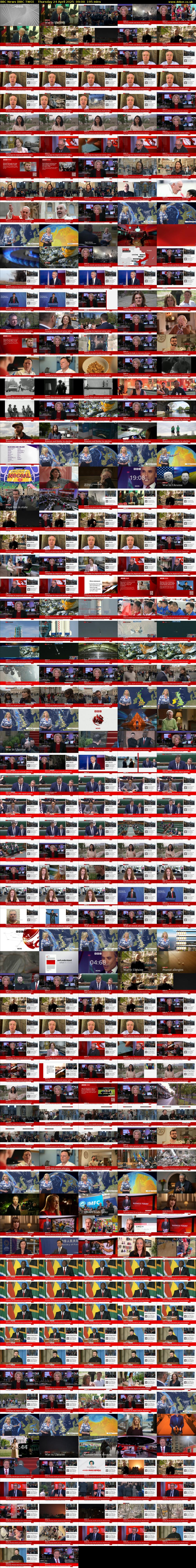 BBC News (BBC TWO) Thursday 24 April 2025 09:00 - 12:15