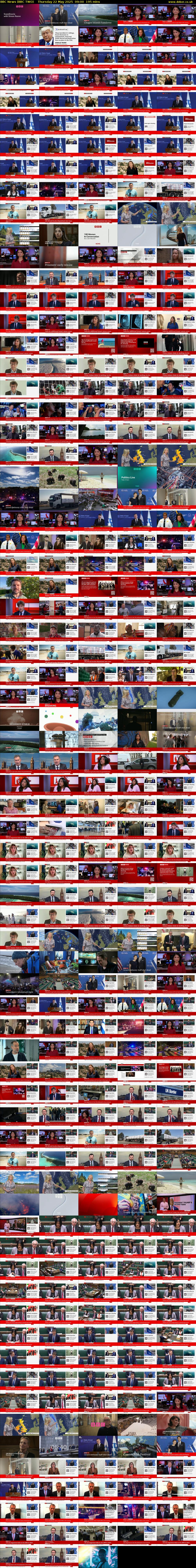 BBC News (BBC TWO) Thursday 22 May 2025 09:00 - 12:15