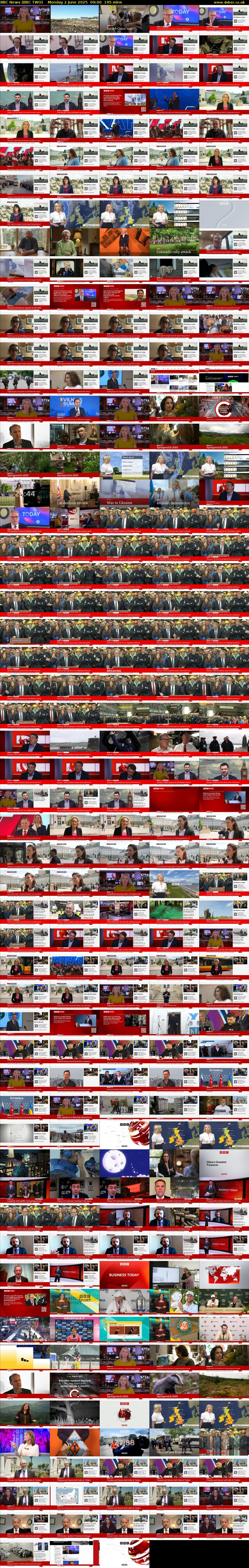 BBC News (BBC TWO) Monday 2 June 2025 09:00 - 12:15