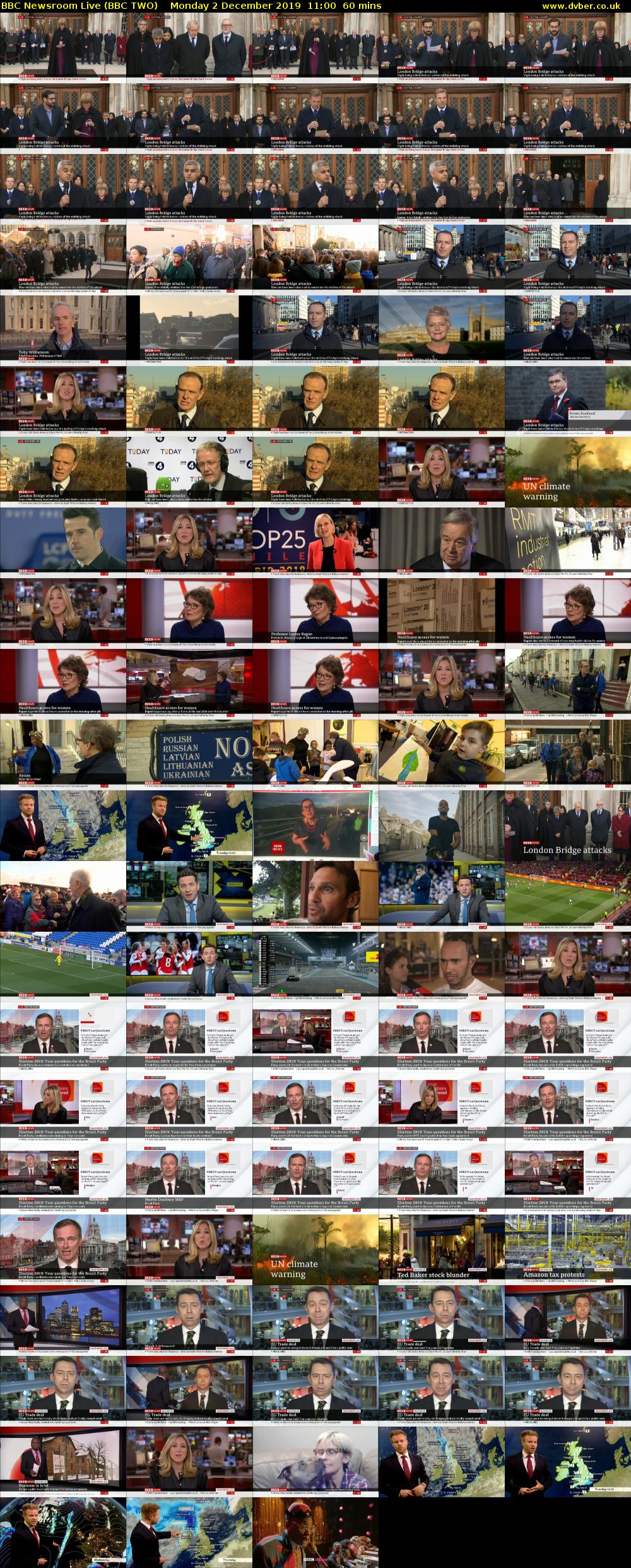 BBC Newsroom Live (BBC TWO) Monday 2 December 2019 11:00 - 12:00