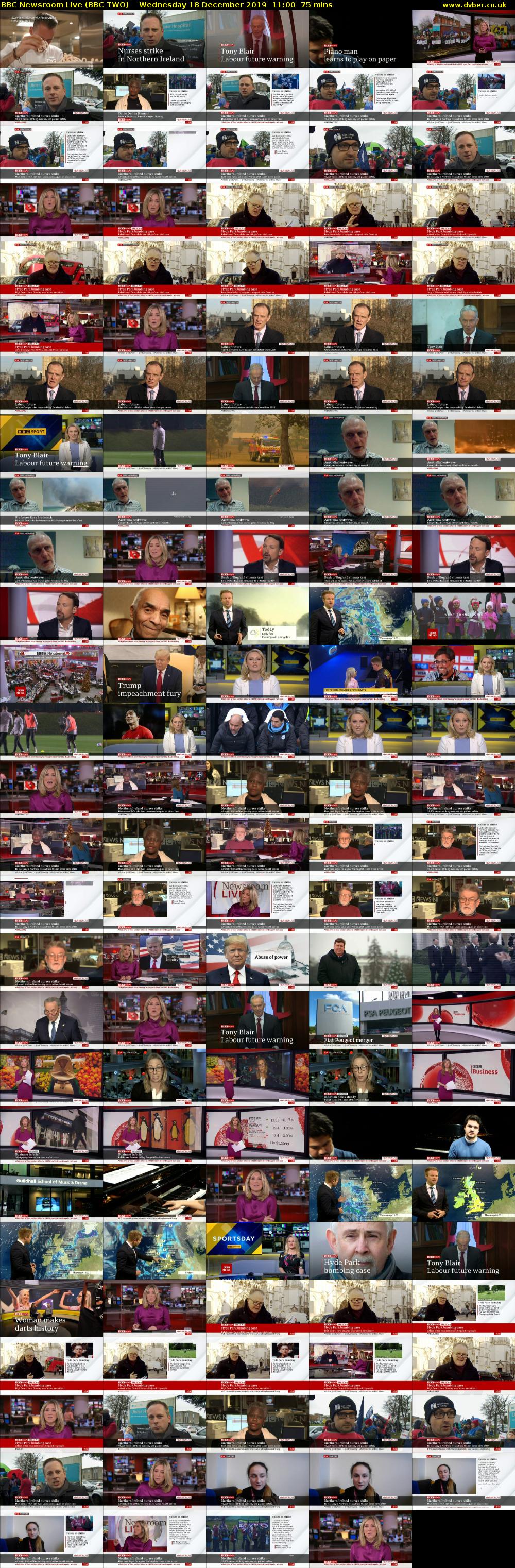 BBC Newsroom Live (BBC TWO) Wednesday 18 December 2019 11:00 - 12:15