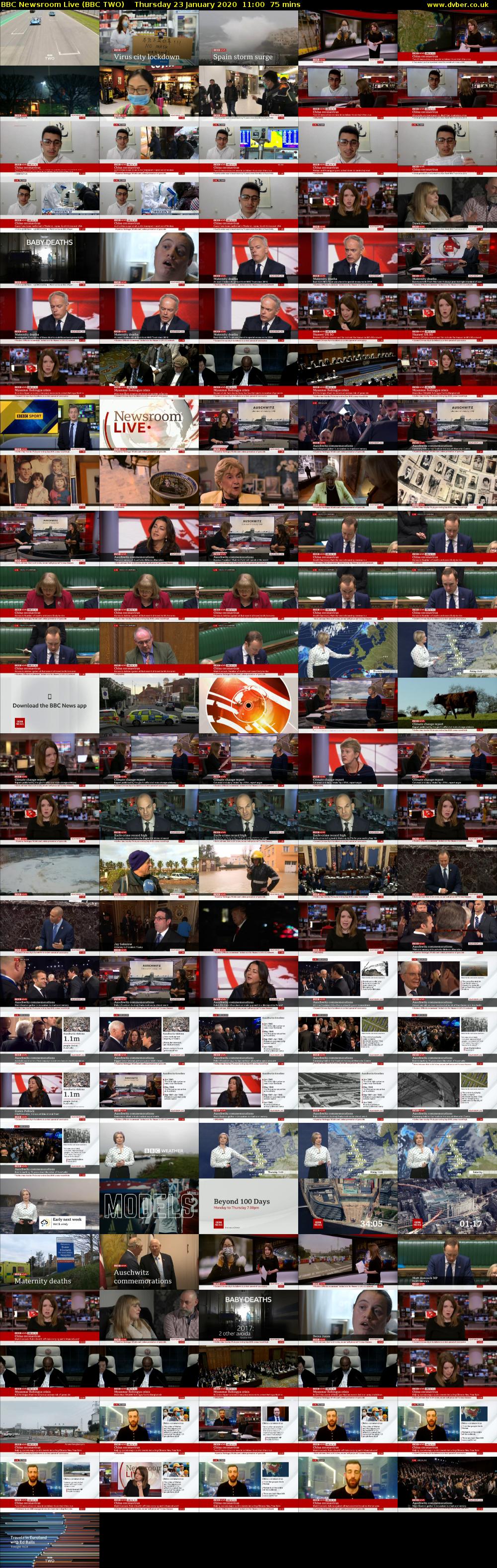 BBC Newsroom Live (BBC TWO) Thursday 23 January 2020 11:00 - 12:15
