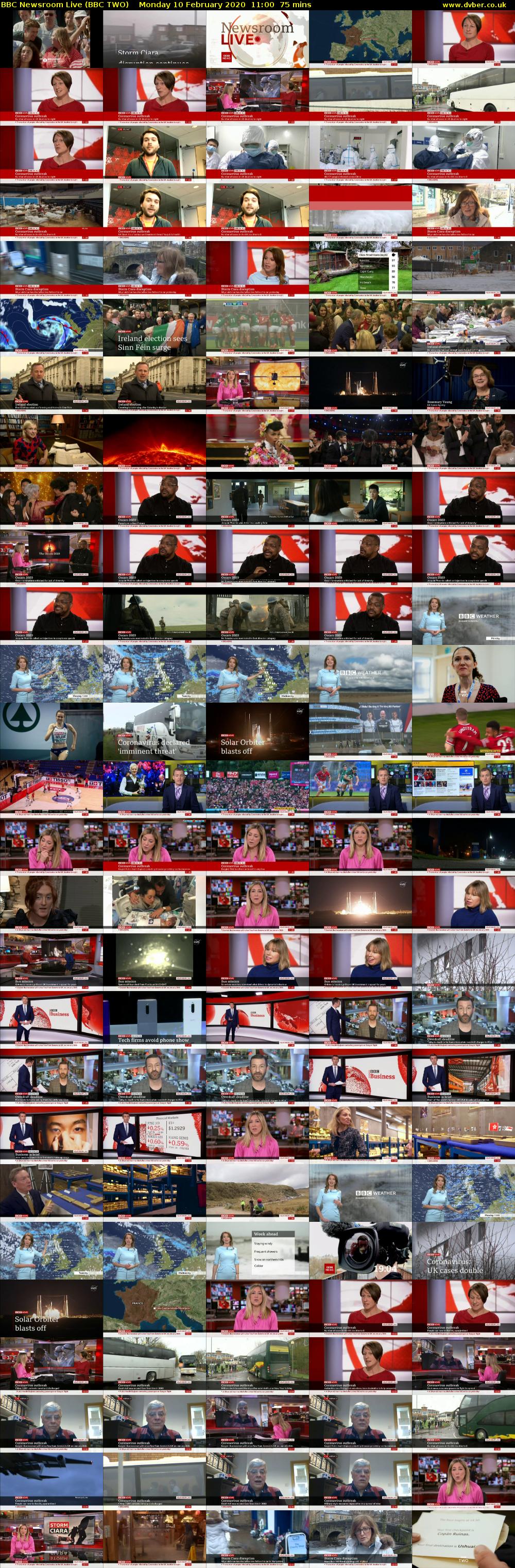 BBC Newsroom Live (BBC TWO) Monday 10 February 2020 11:00 - 12:15