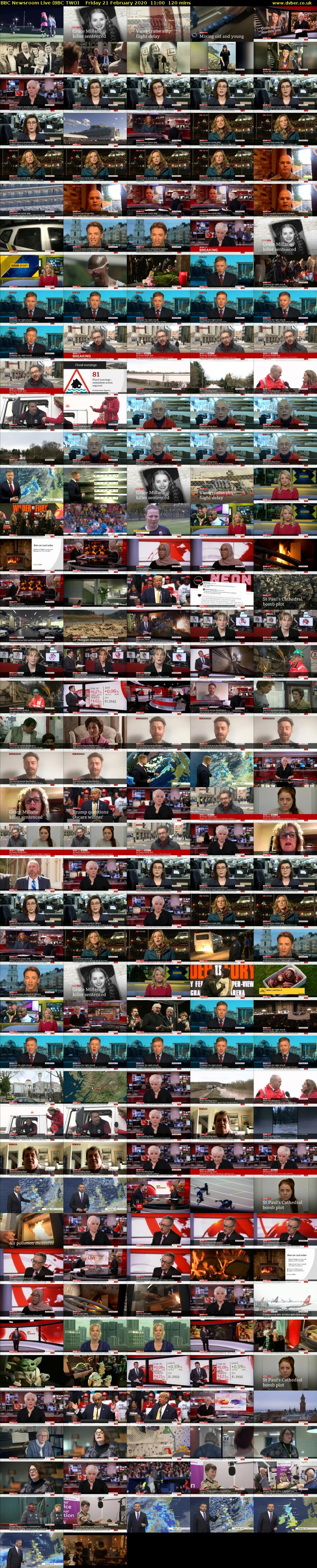 BBC Newsroom Live (BBC TWO) Friday 21 February 2020 11:00 - 13:00