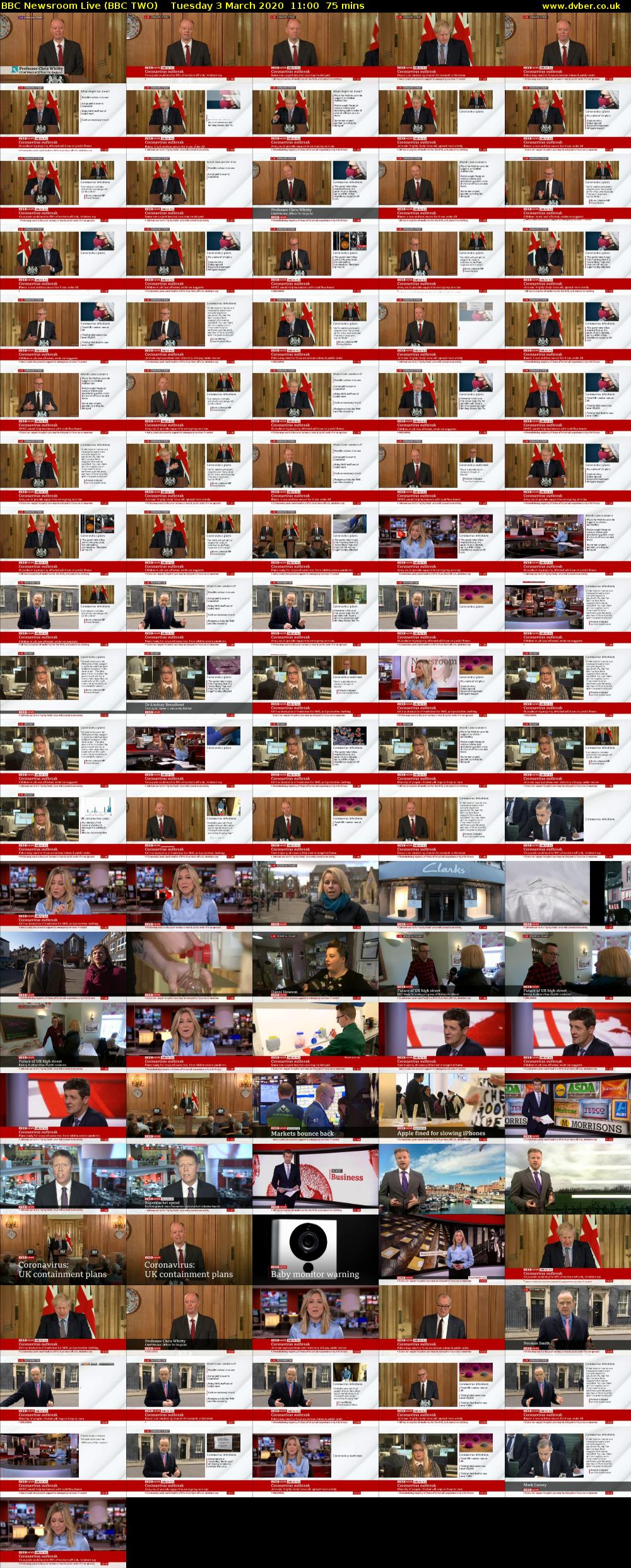 BBC Newsroom Live (BBC TWO) Tuesday 3 March 2020 11:00 - 12:15