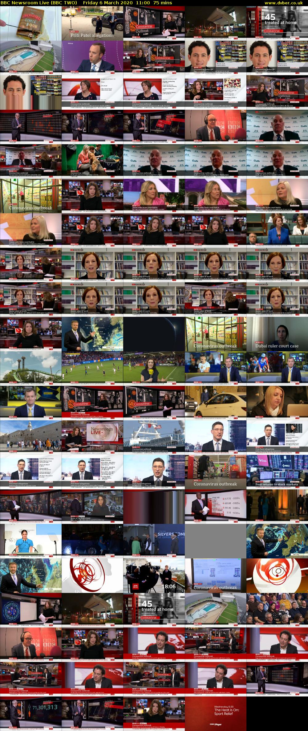 BBC Newsroom Live (BBC TWO) Friday 6 March 2020 11:00 - 12:15