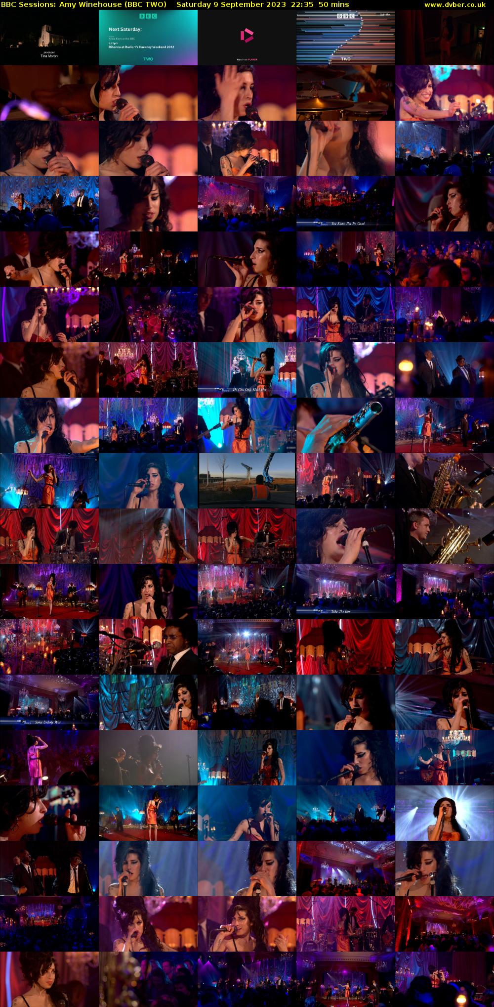 BBC Sessions: Amy Winehouse (BBC TWO) Saturday 9 September 2023 22:35 - 23:25