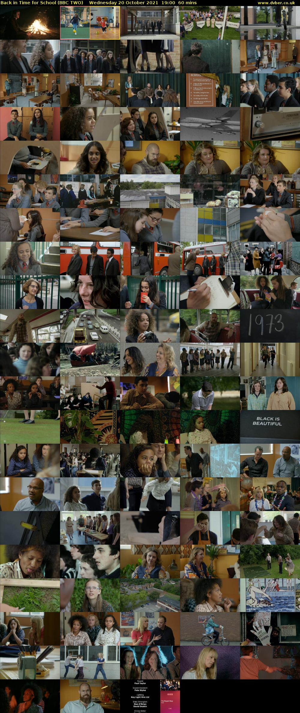 Back in Time for School (BBC TWO) Wednesday 20 October 2021 19:00 - 20:00