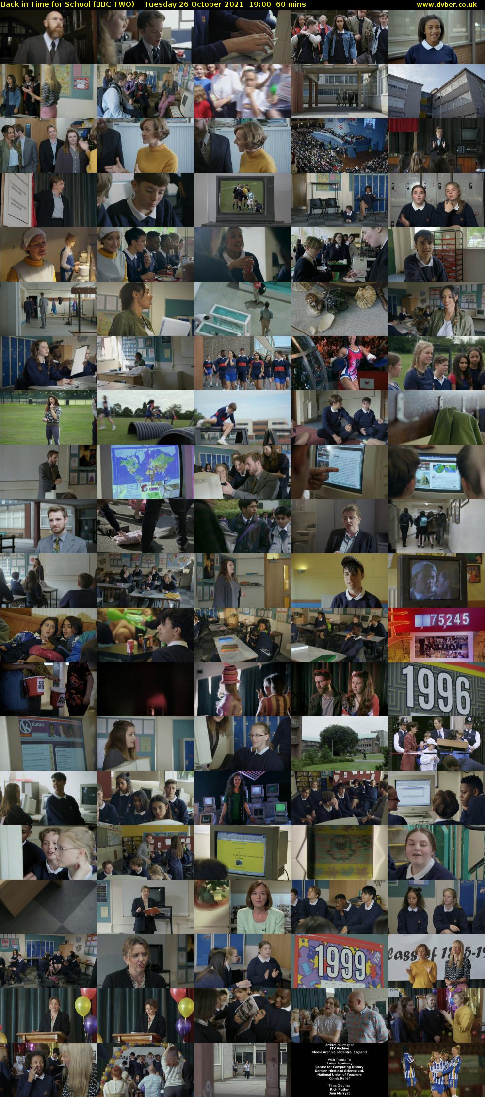Back in Time for School (BBC TWO) Tuesday 26 October 2021 19:00 - 20:00
