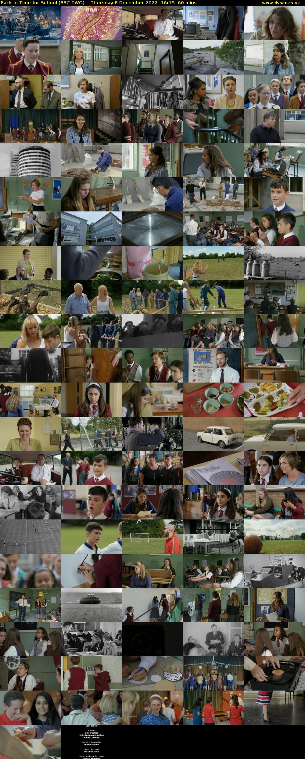 Back in Time for School (BBC TWO) Thursday 8 December 2022 16:15 - 17:15