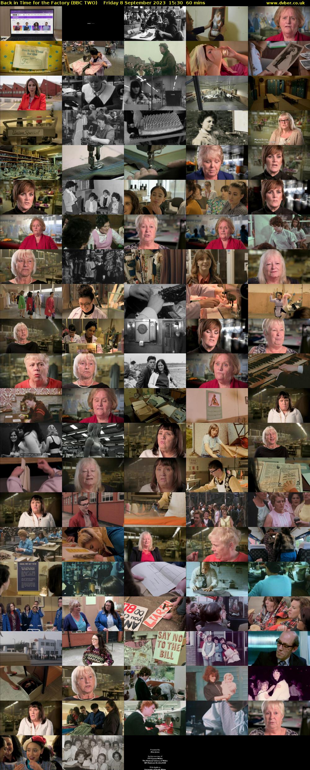 Back in Time for the Factory (BBC TWO) Friday 8 September 2023 15:30 - 16:30