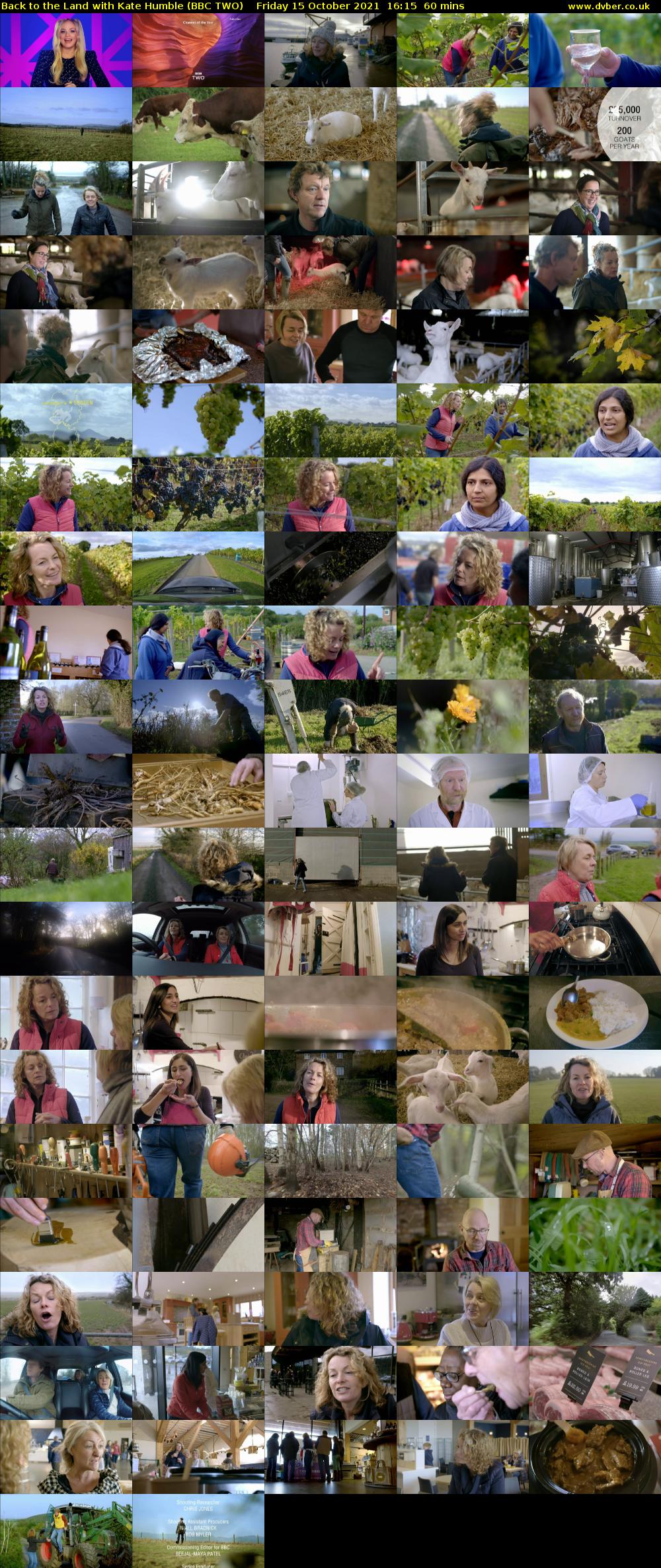 Back to the Land with Kate Humble (BBC TWO) Friday 15 October 2021 16:15 - 17:15