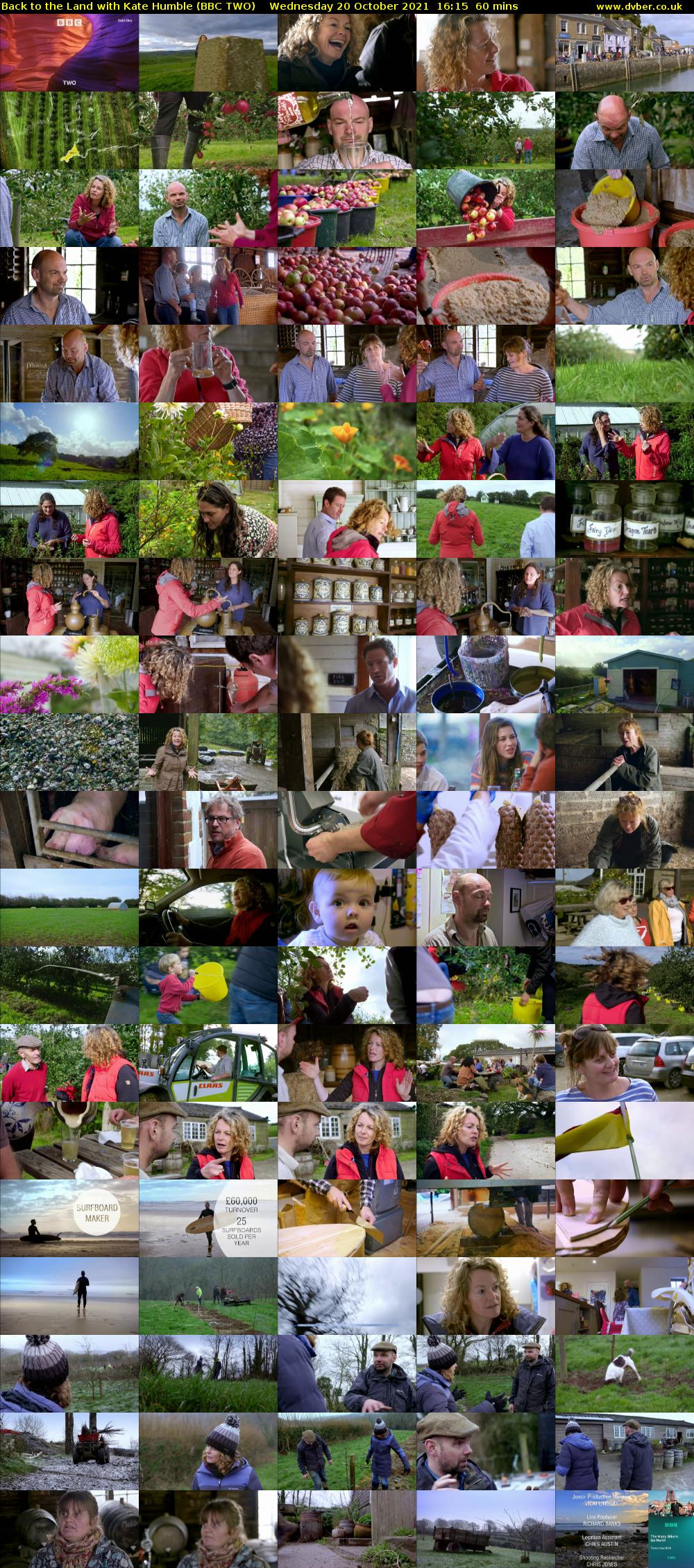 Back to the Land with Kate Humble (BBC TWO) Wednesday 20 October 2021 16:15 - 17:15