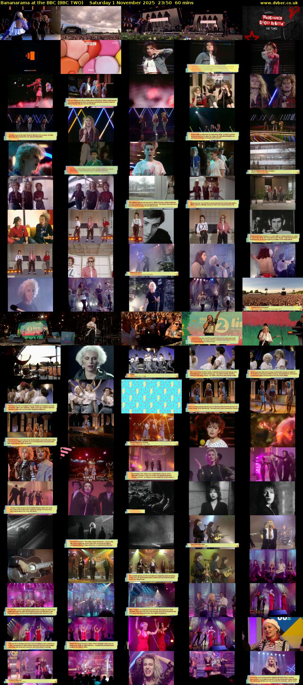 Bananarama at the BBC (BBC TWO) Saturday 1 November 2025 23:50 - 00:50