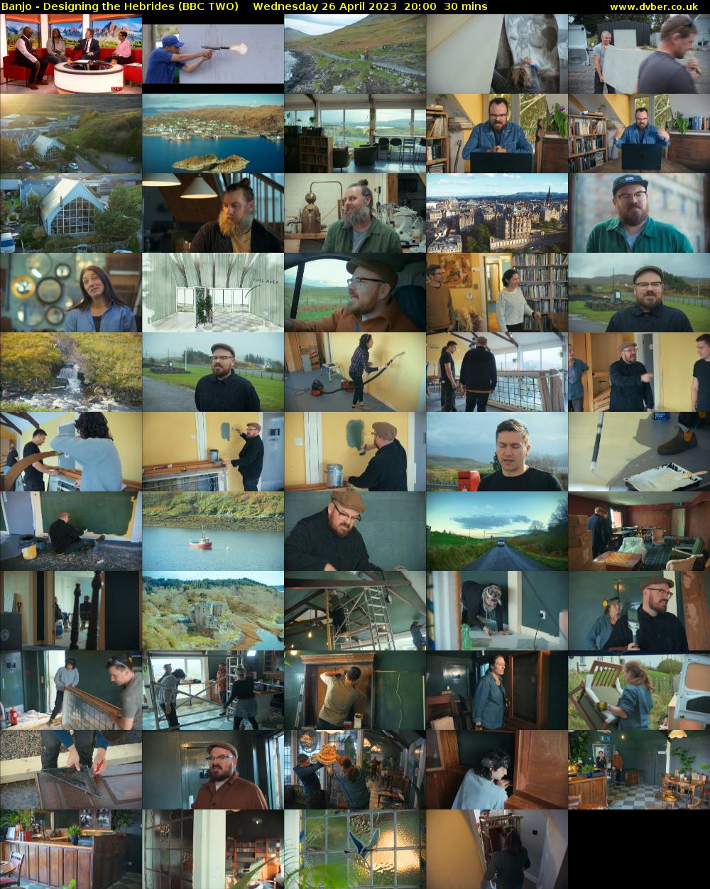 Banjo - Designing the Hebrides (BBC TWO) Wednesday 26 April 2023 20:00 - 20:30