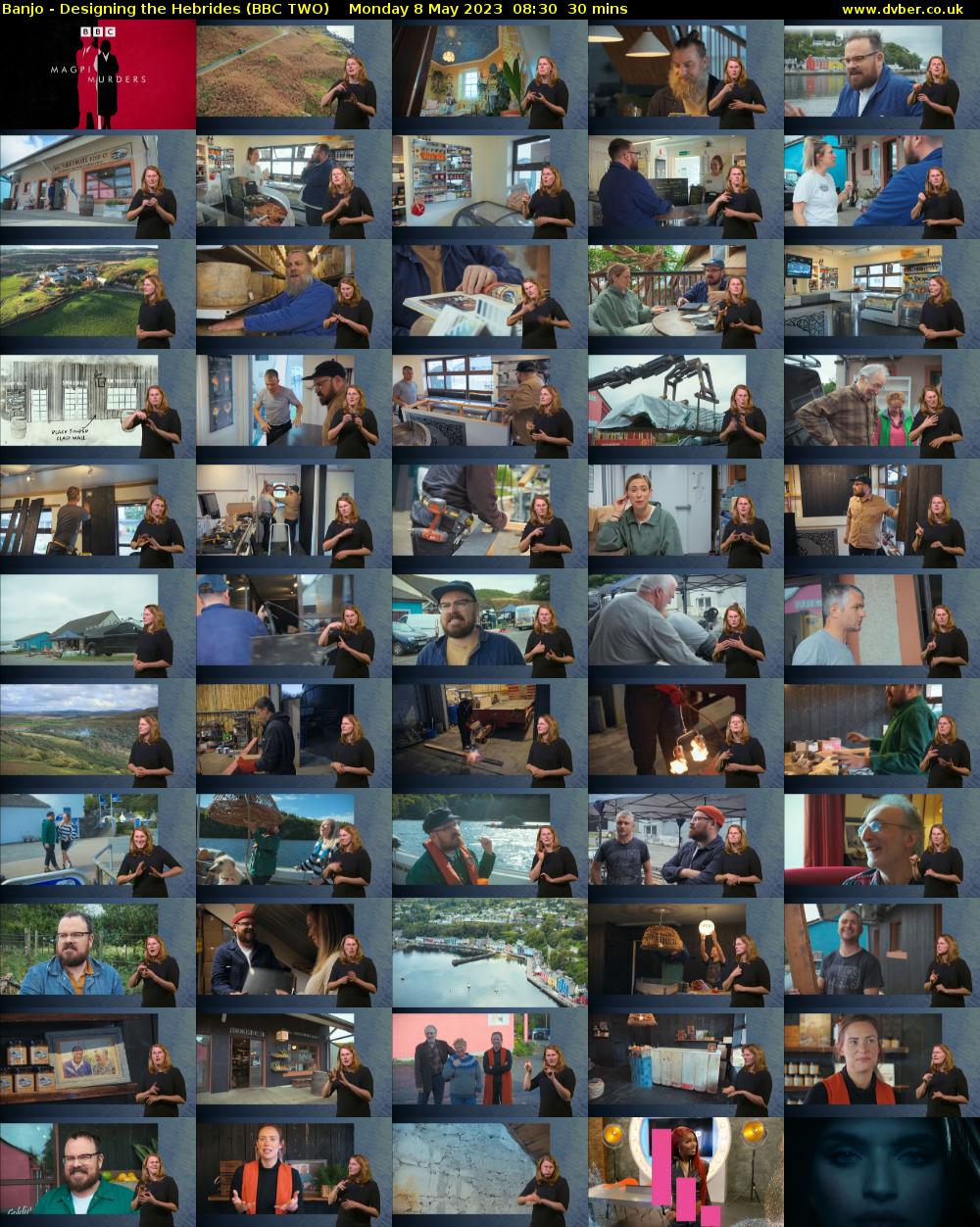 Banjo - Designing the Hebrides (BBC TWO) Monday 8 May 2023 08:30 - 09:00