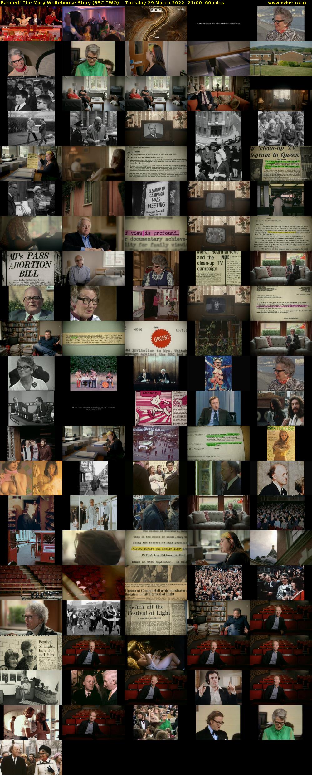 Banned! The Mary Whitehouse Story (BBC TWO) Tuesday 29 March 2022 21:00 - 22:00