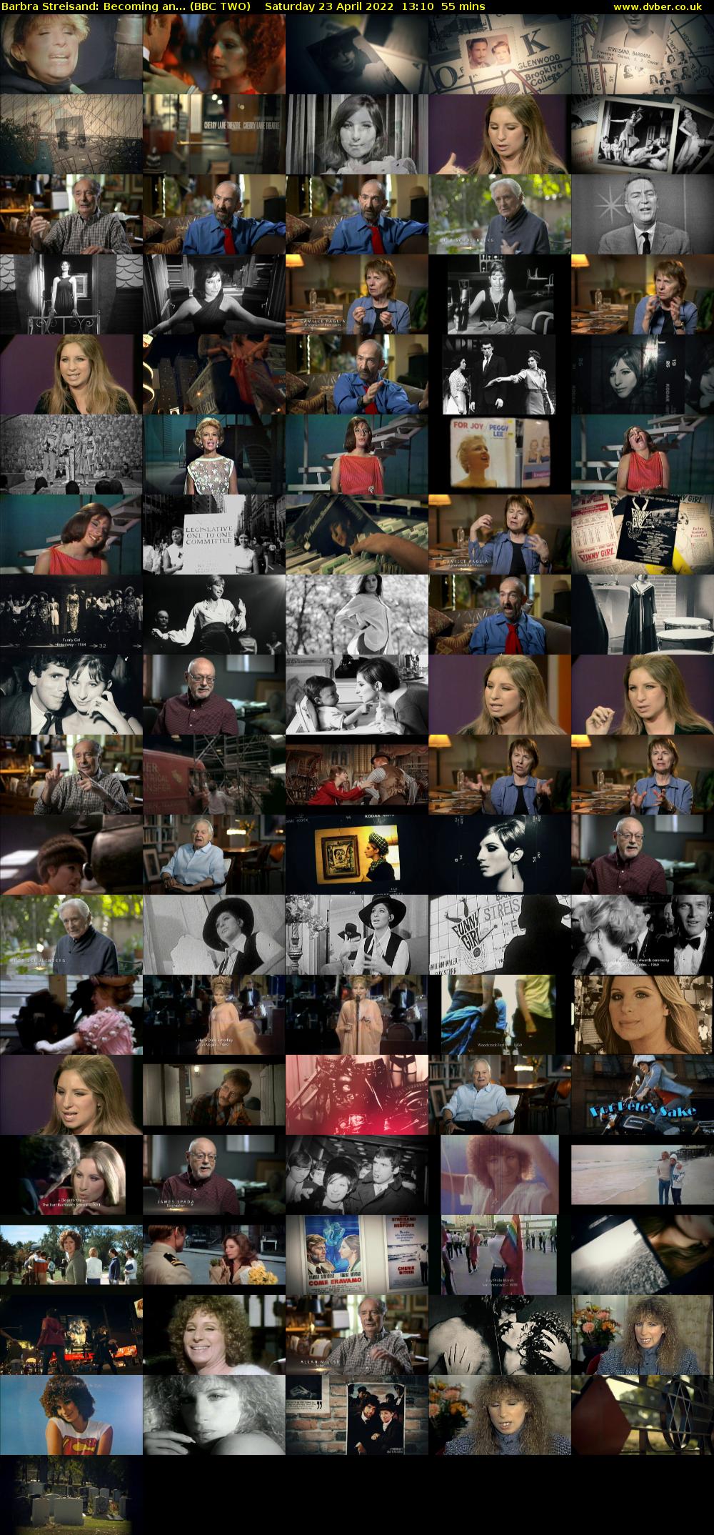 Barbra Streisand: Becoming an... (BBC TWO) Saturday 23 April 2022 13:10 - 14:05