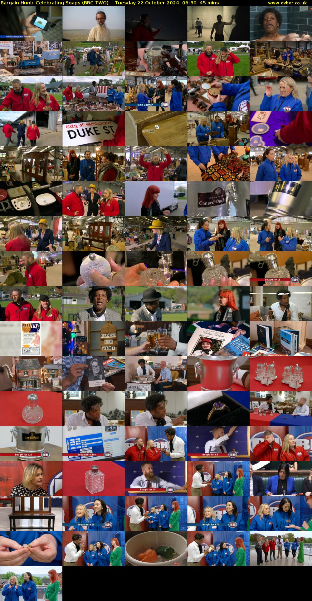 Bargain Hunt: Celebrating Soaps (BBC TWO) Tuesday 22 October 2024 06:30 - 07:15