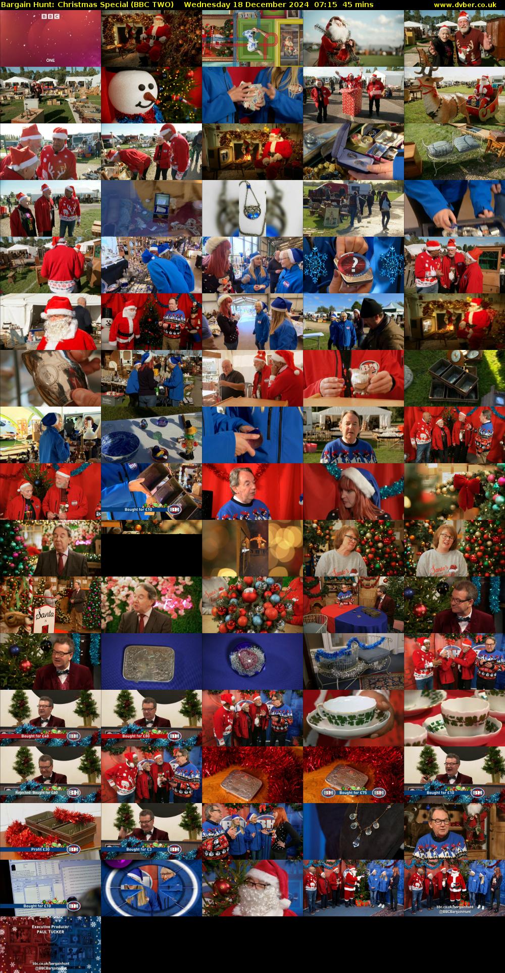 Bargain Hunt: Christmas Special (BBC TWO) Wednesday 18 December 2024 07:15 - 08:00