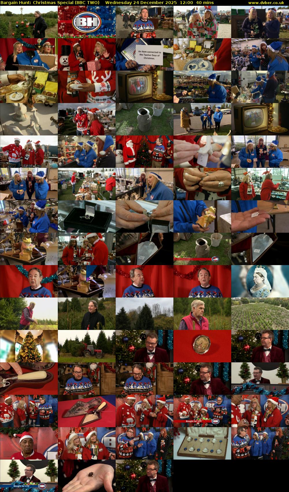 Bargain Hunt: Christmas Special (BBC TWO) Wednesday 24 December 2025 12:00 - 12:40