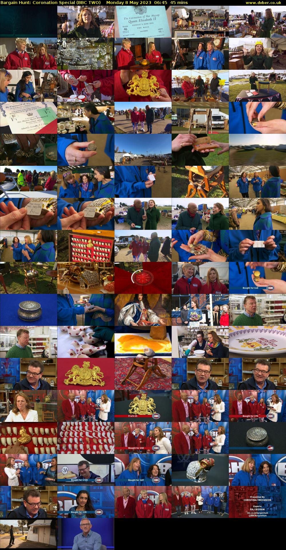 Bargain Hunt: Coronation Special (BBC TWO) Monday 8 May 2023 06:45 - 07:30