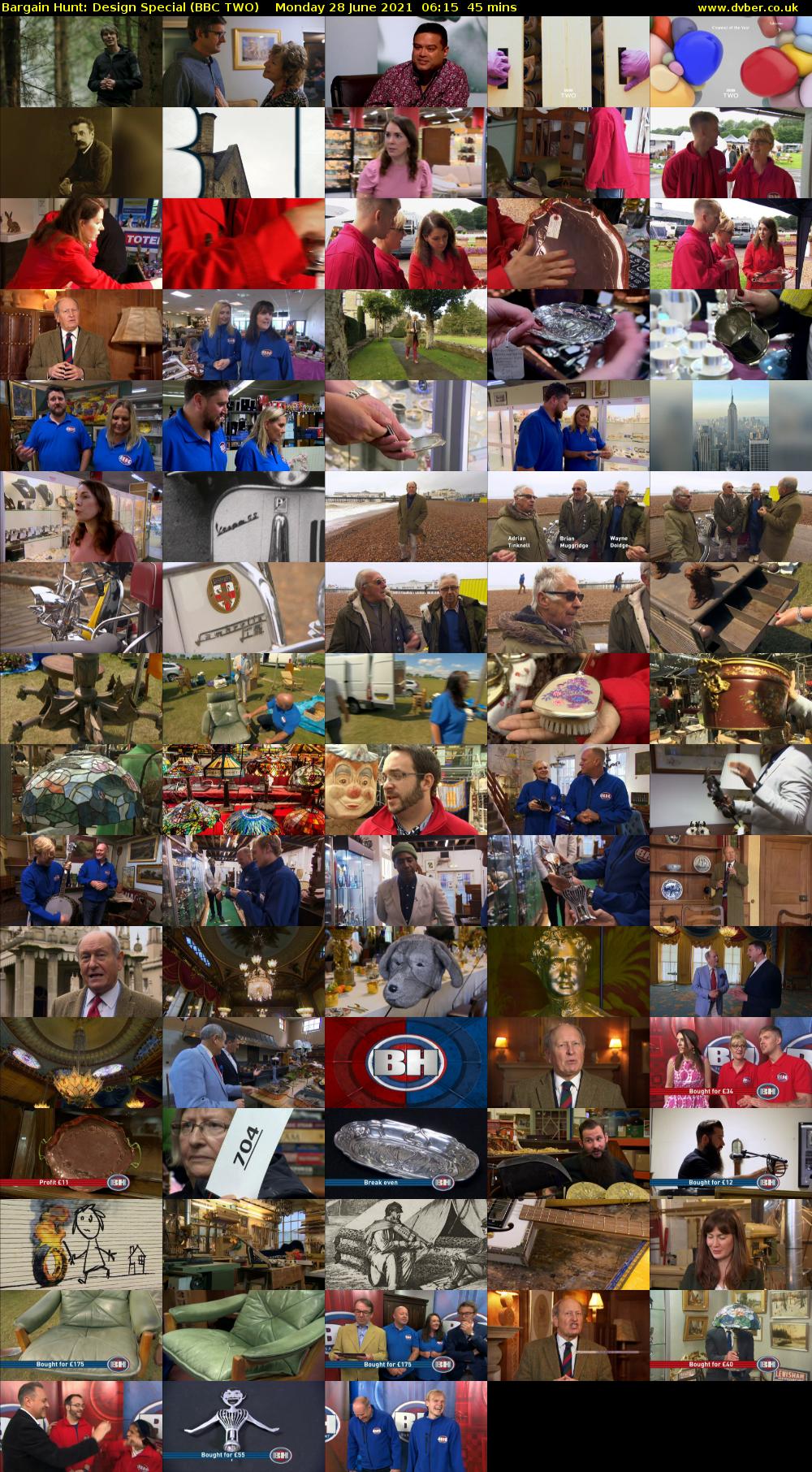 Bargain Hunt: Design Special (BBC TWO) Monday 28 June 2021 06:15 - 07:00