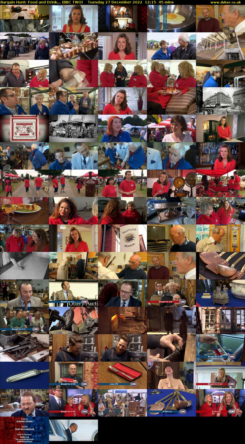 Bargain Hunt: Food and Drink... (BBC TWO) Tuesday 27 December 2022 12:15 - 13:00