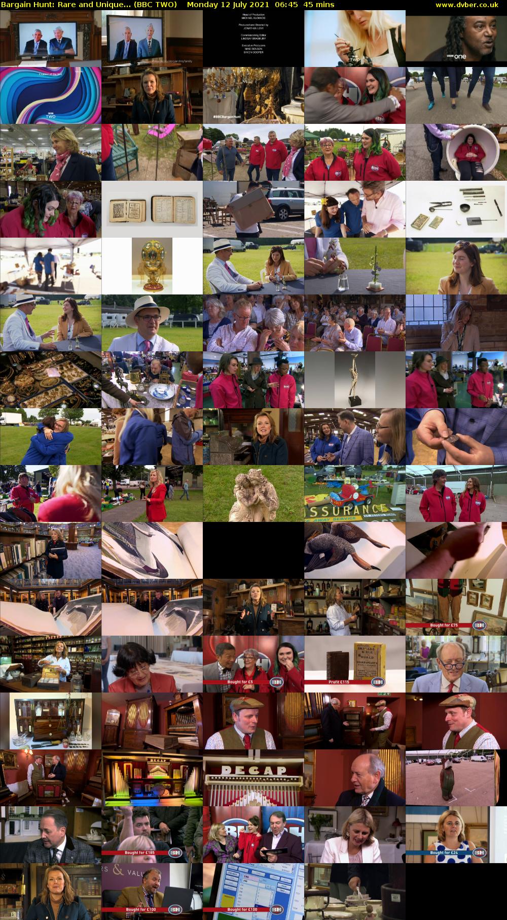 Bargain Hunt: Rare and Unique... (BBC TWO) Monday 12 July 2021 06:45 - 07:30
