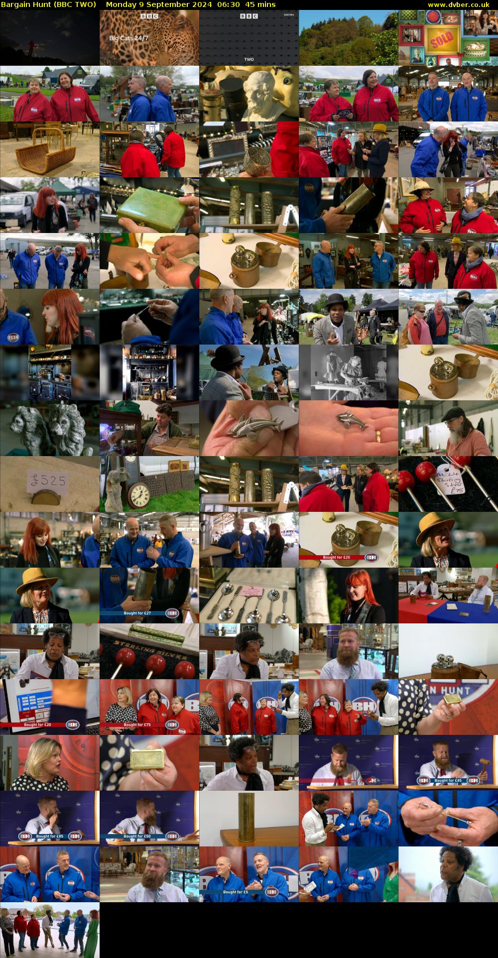 Bargain Hunt (BBC TWO) Monday 9 September 2024 06:30 - 07:15