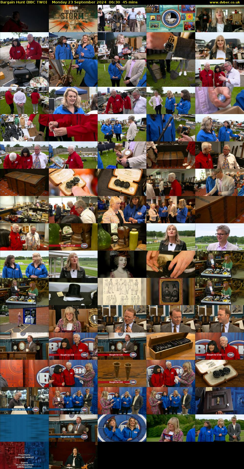 Bargain Hunt (BBC TWO) Monday 23 September 2024 06:30 - 07:15