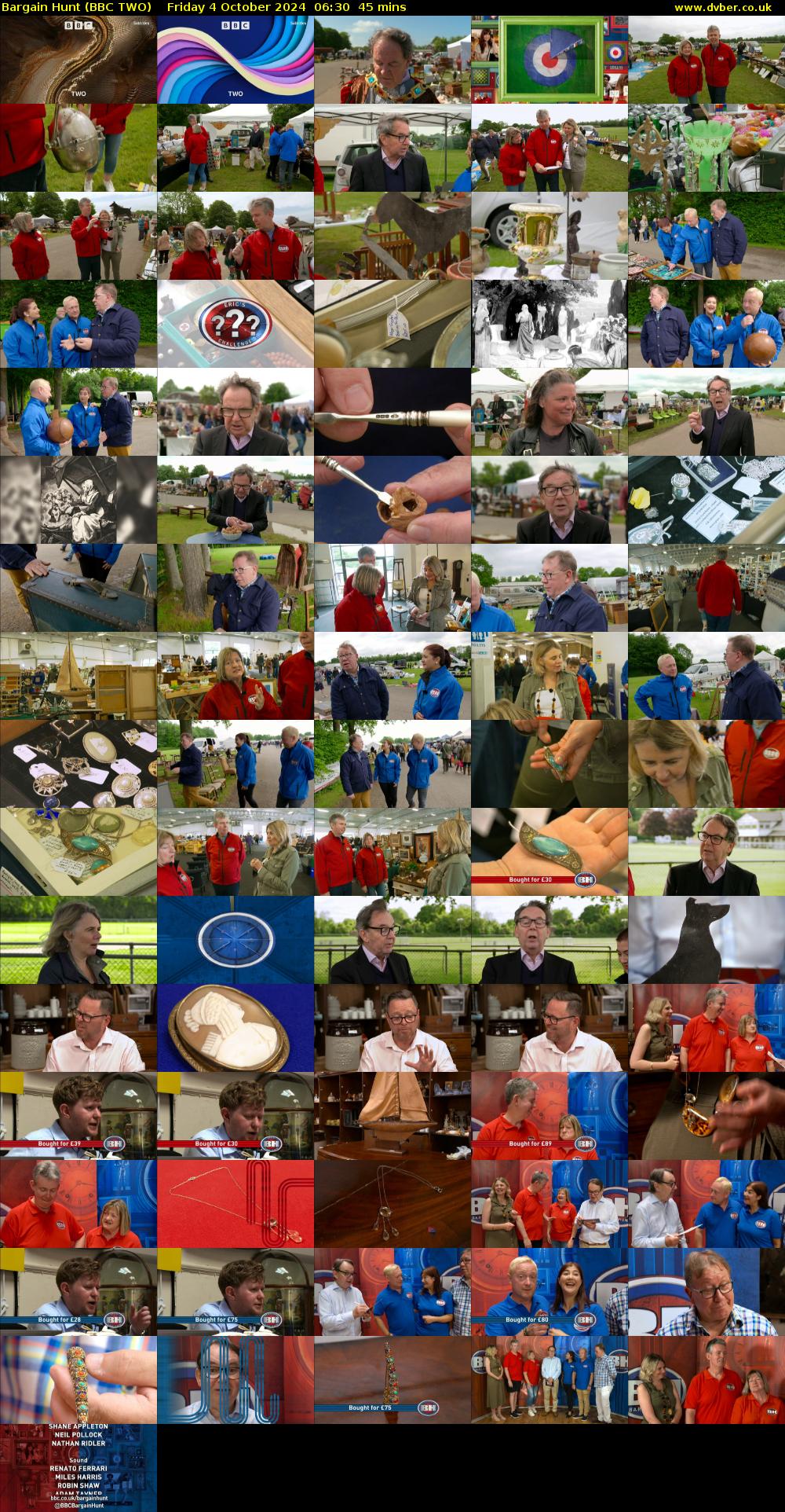 Bargain Hunt (BBC TWO) Friday 4 October 2024 06:30 - 07:15