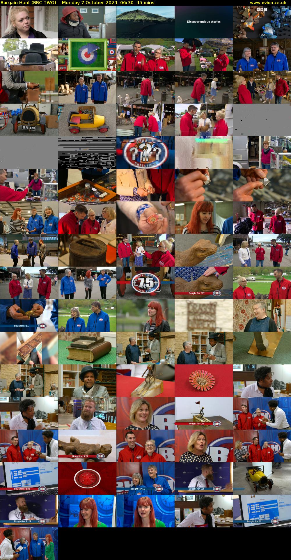 Bargain Hunt (BBC TWO) Monday 7 October 2024 06:30 - 07:15